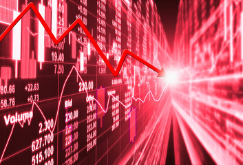 Fototapeta premium stock market crash