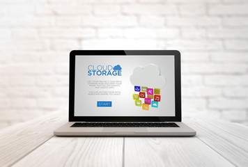 computer on a table digital drive