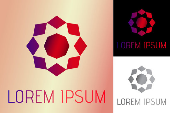 Abstract logo, fashion luxury style, Gems logo, diamond logo, jewelry, jewellery, jewelery or gems company