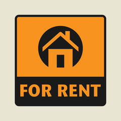 For Rent icon or sign
