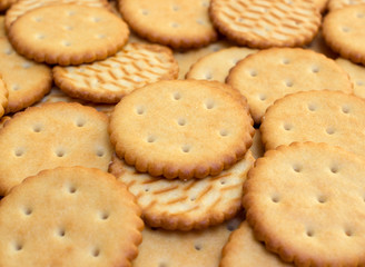 Fototapeta na wymiar Cracker cookies