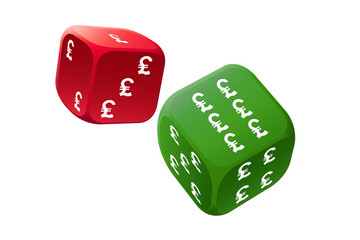 Big gamble with international currency dice