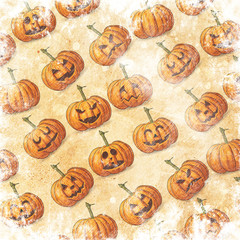 Set pumpkins for Halloween