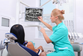 The concept of healthy teeth.
