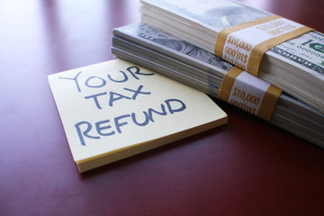 Tax Refund stock photo