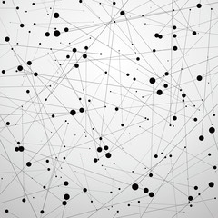 Of points and lines abstract background