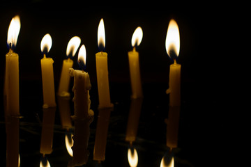 burning candle