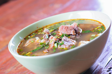 Spicy Hot and Sour Soup with Beef