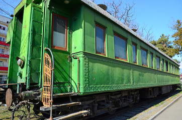 Fototapeta premium GORI, GEORGIA - March 4, 2015: Personal vagon of Joseph Stalin in his museum in Gori, Georgia
