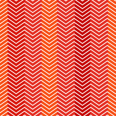 Zig-zag chevron abstract herringbone seamless pattern. Modern orange, red textile background.