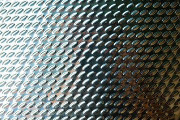 oval on the steel steel background