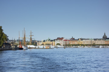 Fototapeta na wymiar Stockholm harbor