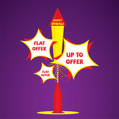 creative diwali festival banner design vector