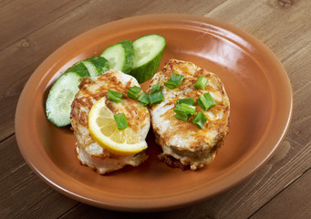 grilled t-bone codfish  steak