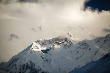 Mountain inspirational landscape, Annapurna range Nepal