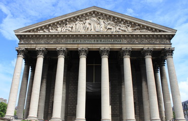Fototapeta premium Madeleine church in Paris, France