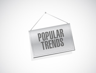 popular trends banner sign concept