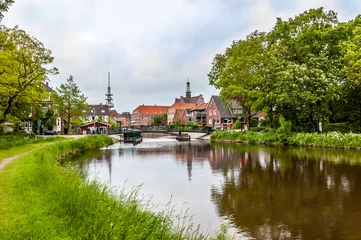 Foto auf Acrylglas Kanal 1763 Emden - Rotes Siel