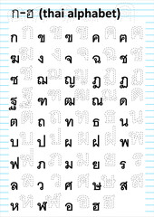 thai alphabet
