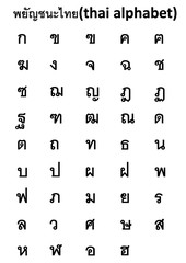 thai alphabet
