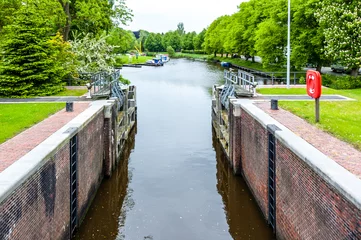 Papier Peint photo Canal 1772 Emden - Kesselschleuse