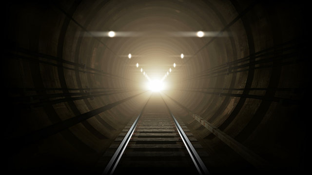Subway underground corridor