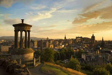View of Edinburgh city from Carlton Hill