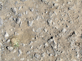 Detail of half dirt - half rocks path - 93707292