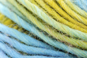 Close up Muticolor Yarn
