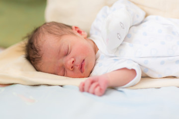 Newborn baby sleeping, 3 days old