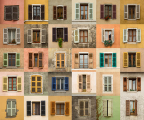 Window with colorful louver