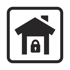 House in safety icon