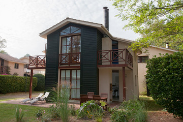 Beautiful modern house with garden, outdoor