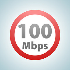 Restricting speed to 100 Mbps