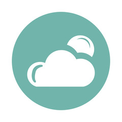 Cloudy night weather icon