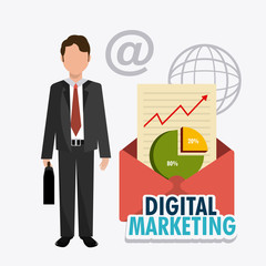 Obraz premium Digital marketing design