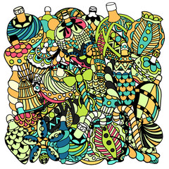 Set of Christmas toys