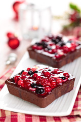 Tarts with berries.