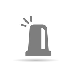 Obraz premium Police flashing lamp icon