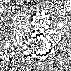 Tuinposter floral doodle © Volodymyr Vechirnii