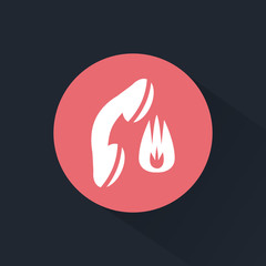 Call the fire department icon