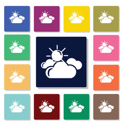 Partly cloudy weather icon
