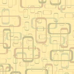 Vector vintage beige and yellow geometric pop design background