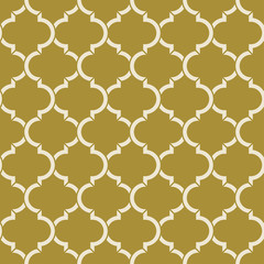 golden quatrefoil pattern