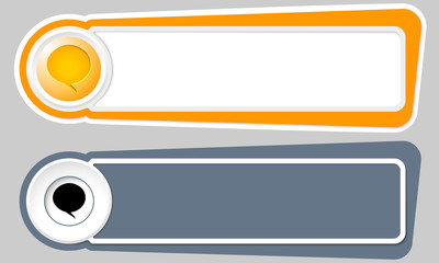 Obraz premium Abstract buttons for your text and speech bubble