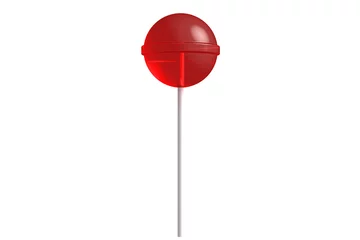 Fototapete Süßigkeiten Red lollipop