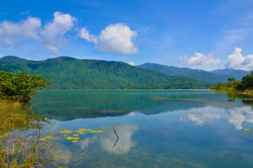 Da Mi lake, a tropical lake on mountain