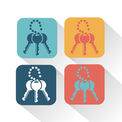 A set of keys icon
