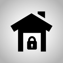 House in safety icon