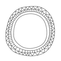 Hand drawn vector frame.